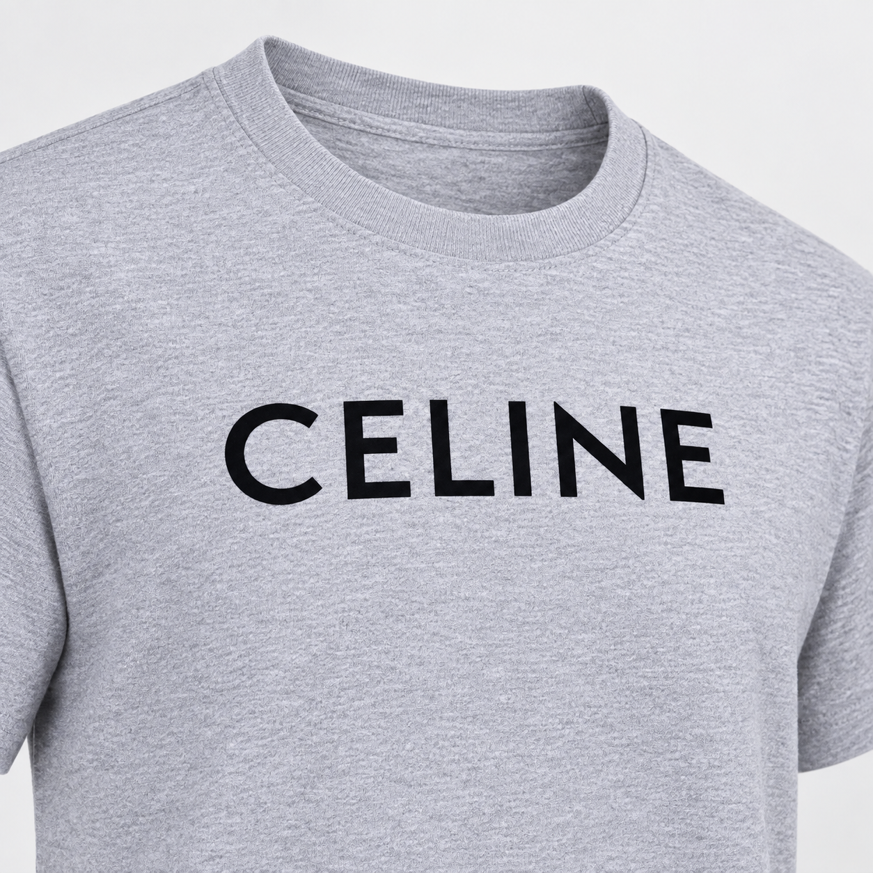 Men's Celine Cotton T-Shirt - Grey - Image 3