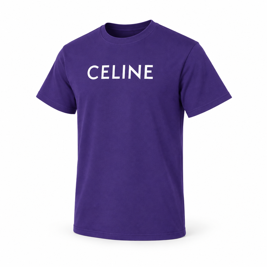 Men's Celine Cotton T-Shirt - Purple - Image 4