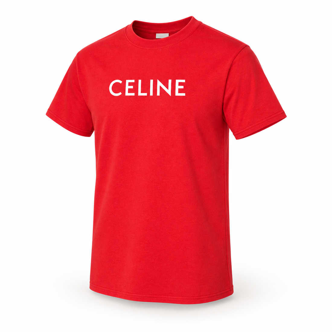 Men's Celine Cotton T-Shirt - Red - Image 4
