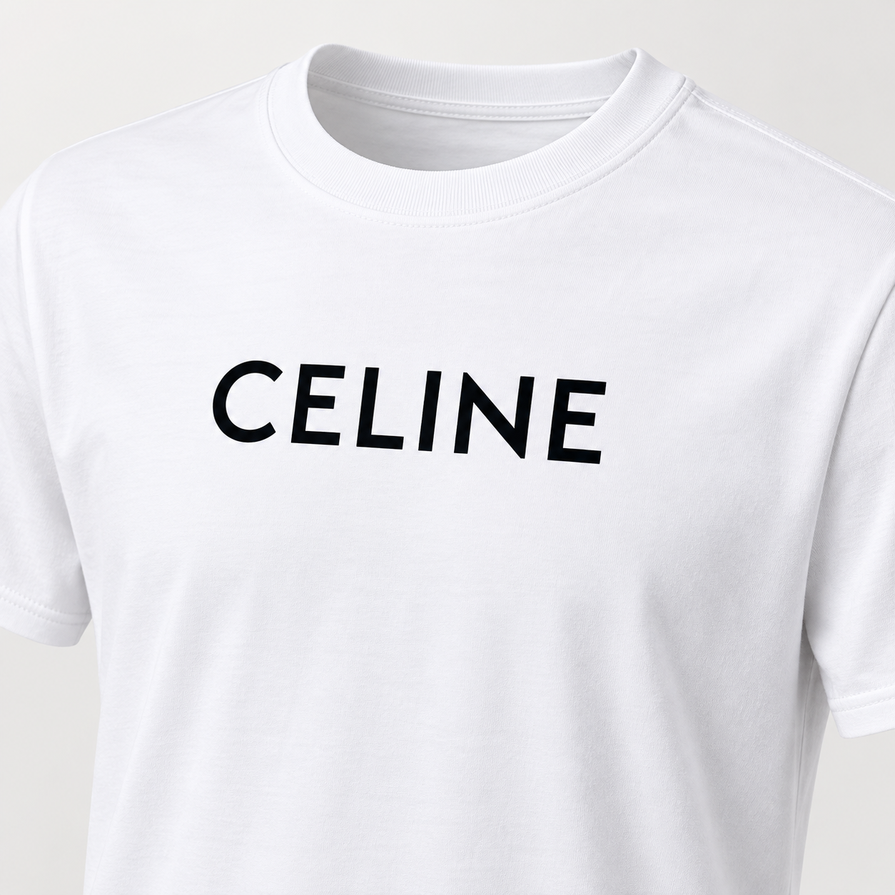 Men's Celine Cotton T-Shirt - White - Image 3