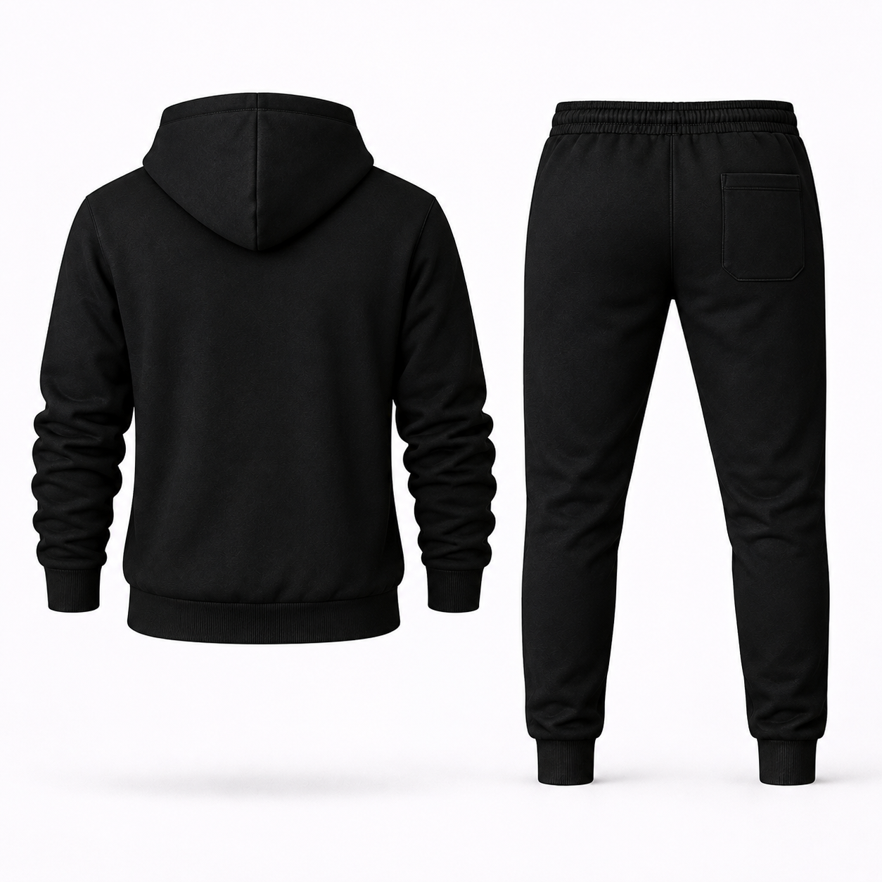Men's Celine Hoodie Joggers Set - Black - Image 5