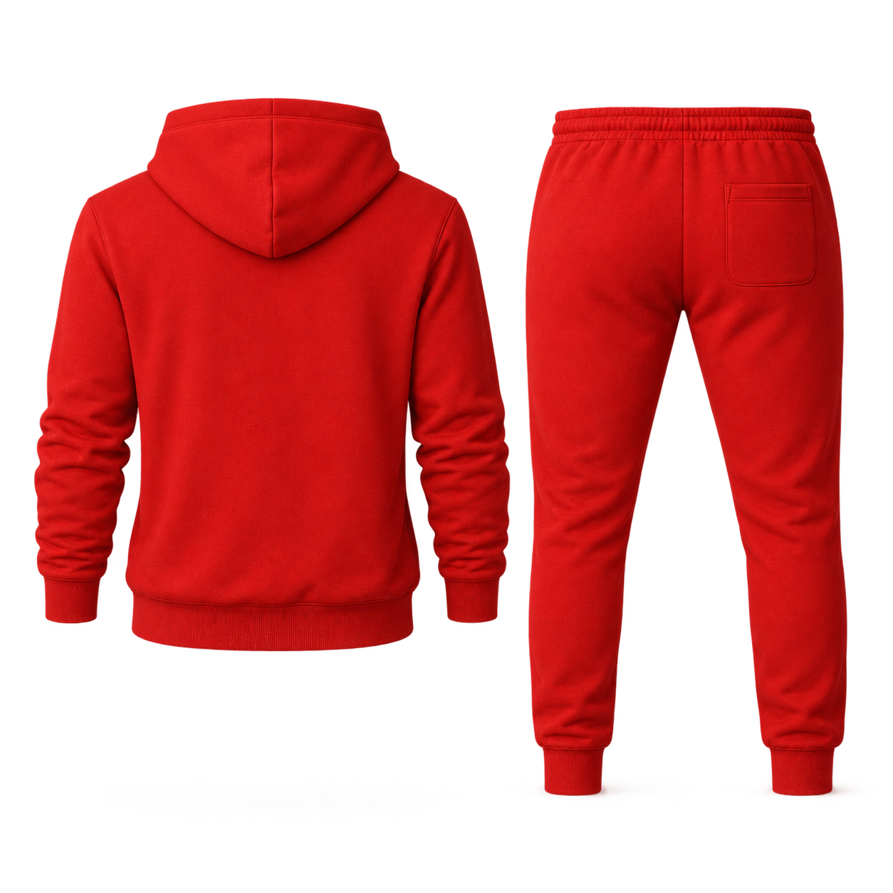Men's Celine Hoodie Joggers Set - Red - Image 5