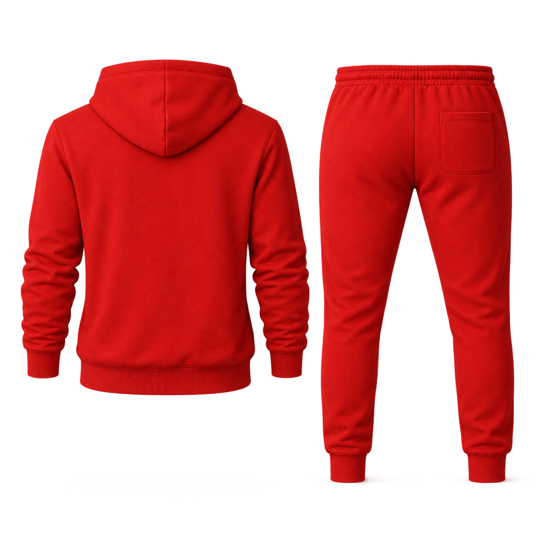 Men's Celine Hoodie Joggers Set - Red - Image 5