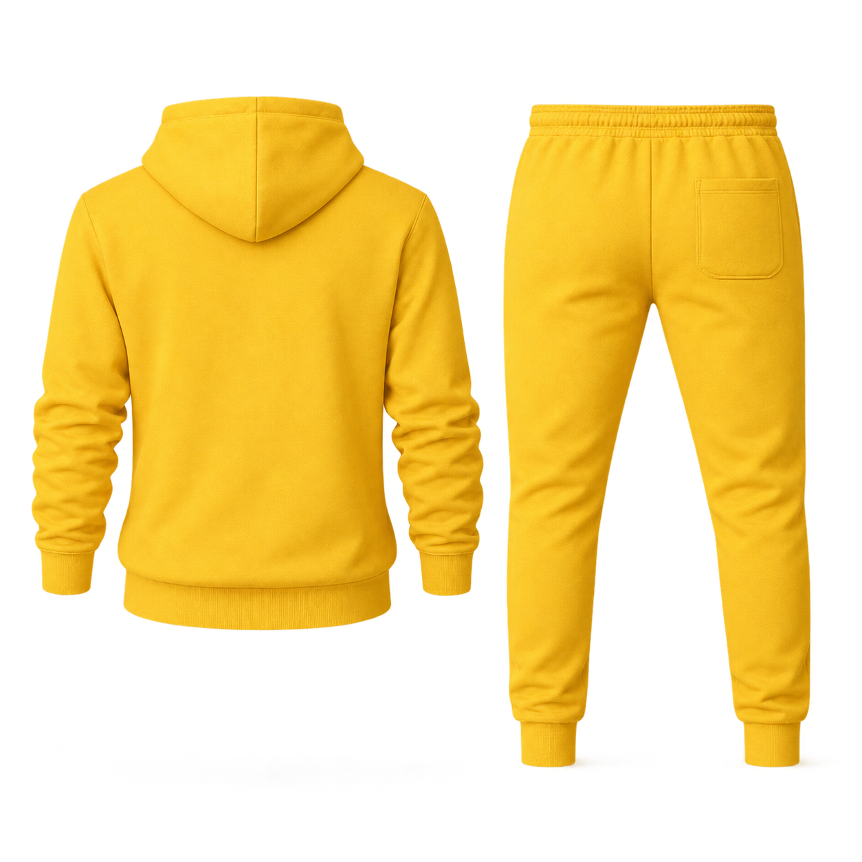 Men's Celine Hoodie Joggers Set - Yellow - Image 5