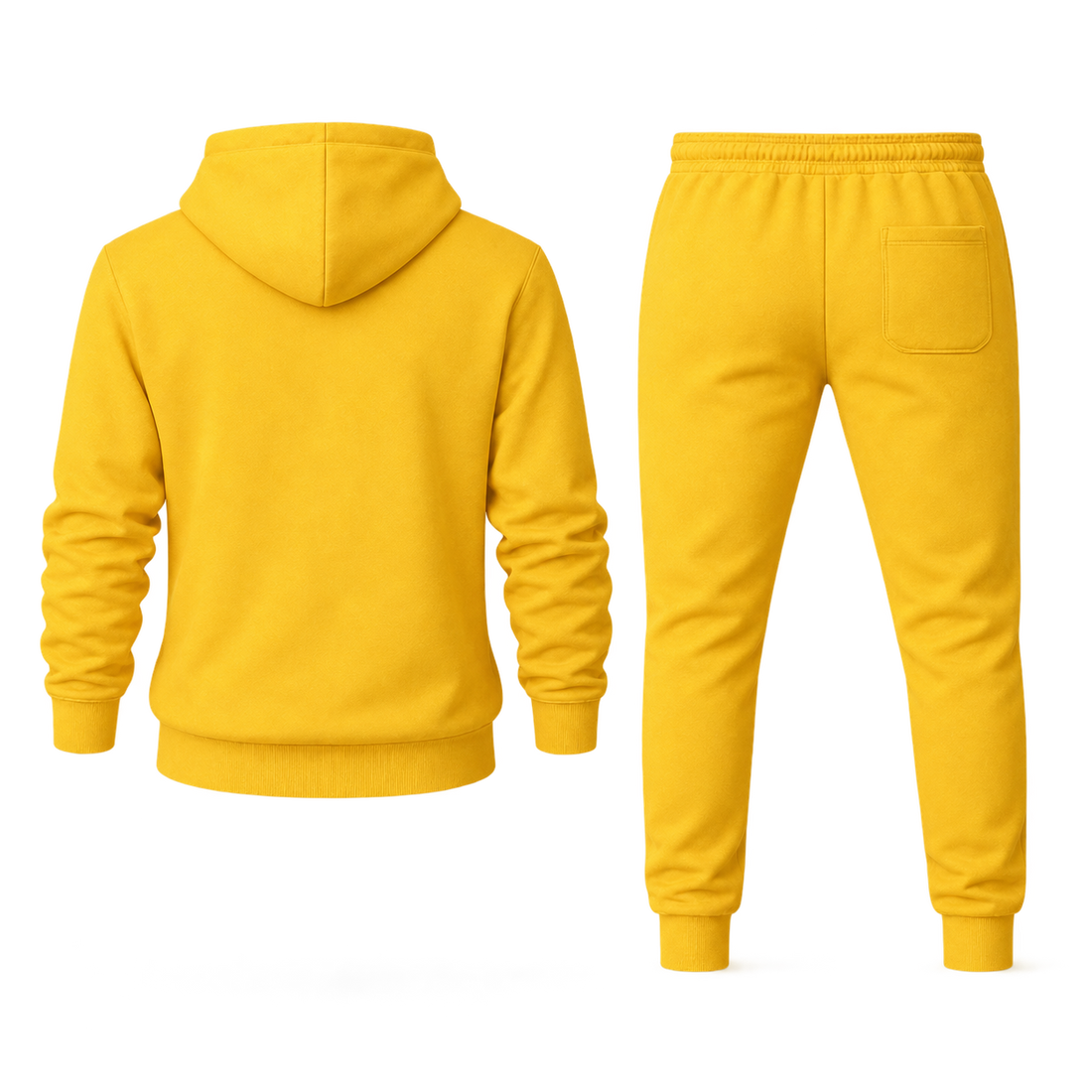 Men's Celine Hoodie Joggers Set - Yellow - Image 5