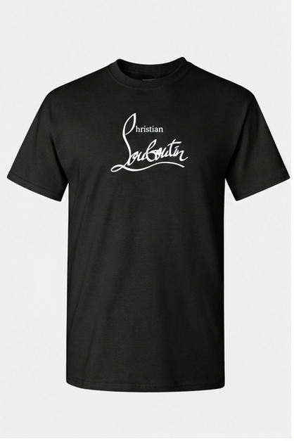 Men's Christian Louboutin Cotton T-Shirt | Color: Black | Image 1