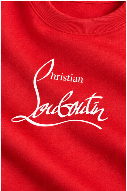 Men's Christian Louboutin Cotton T-Shirt | Color: Red | Image 5