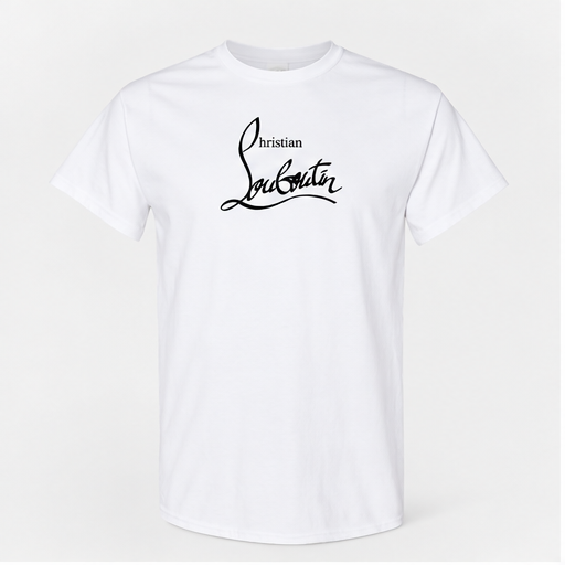 Men's Christian Louboutin Cotton T-Shirt | Color: White | Image 1