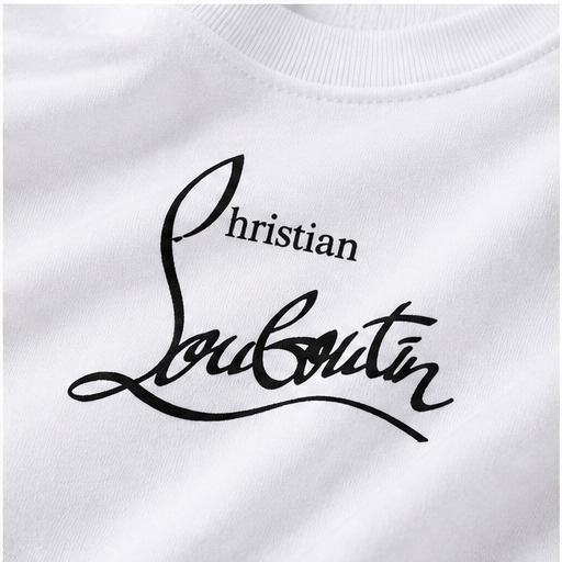 Men's Christian Louboutin Cotton T-Shirt | Color: White | Image 5