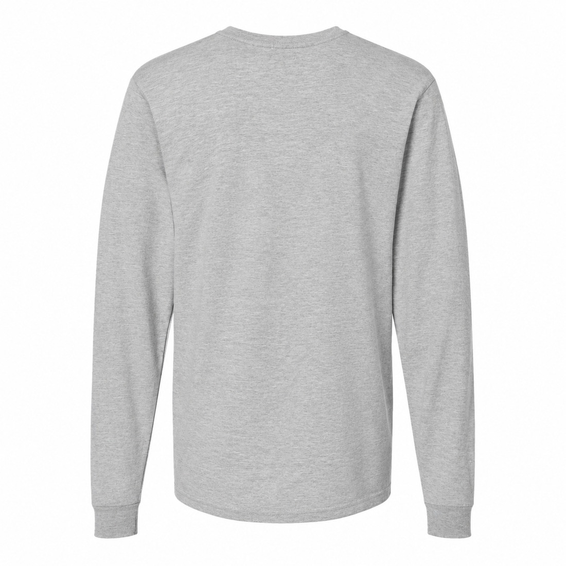 Men's Coach Cotton Long Sleeve T-Shirt - grey 5 back