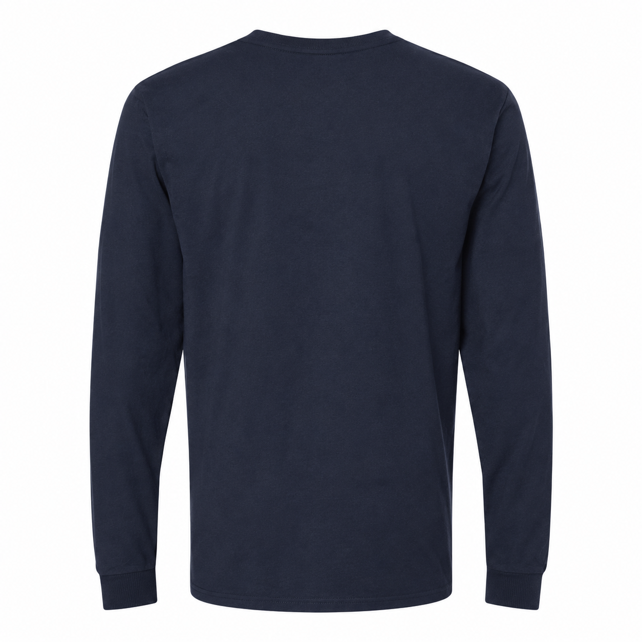 Men's Coach Cotton Long Sleeve T-Shirt - navy 5 back