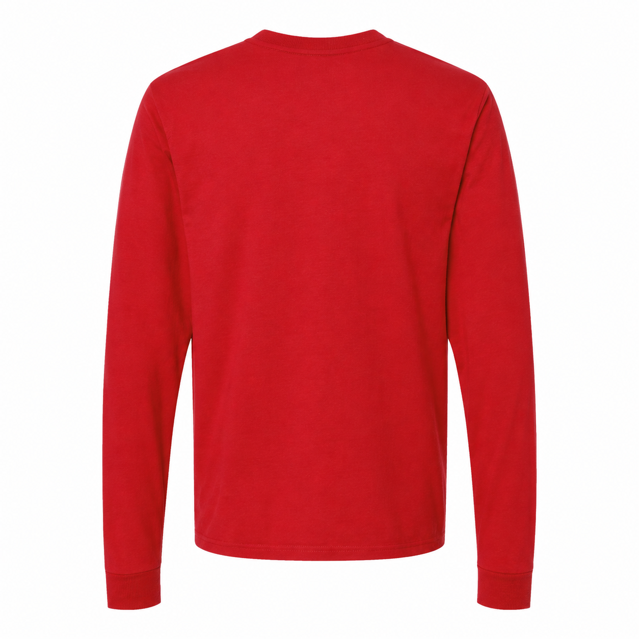 Men's Coach Cotton Long Sleeve T-Shirt - red 5 back