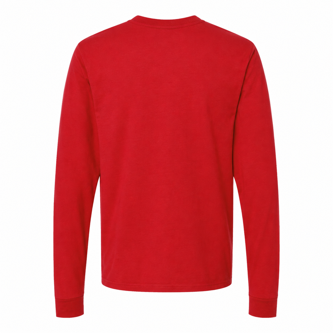 Men's Coach Cotton Long Sleeve T-Shirt - red 5 back