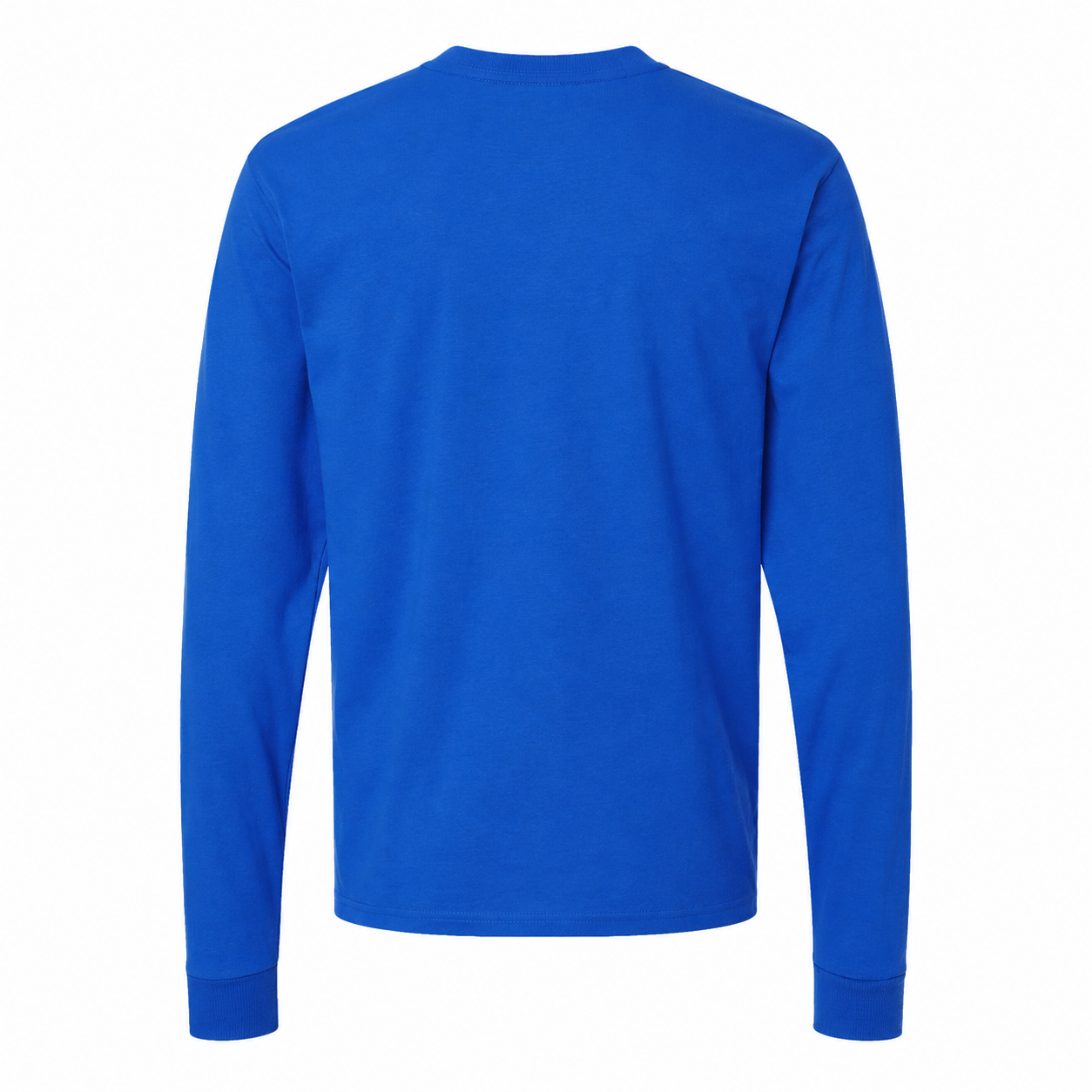 Men's Coach Cotton Long Sleeve T-Shirt - royal blue 5 back