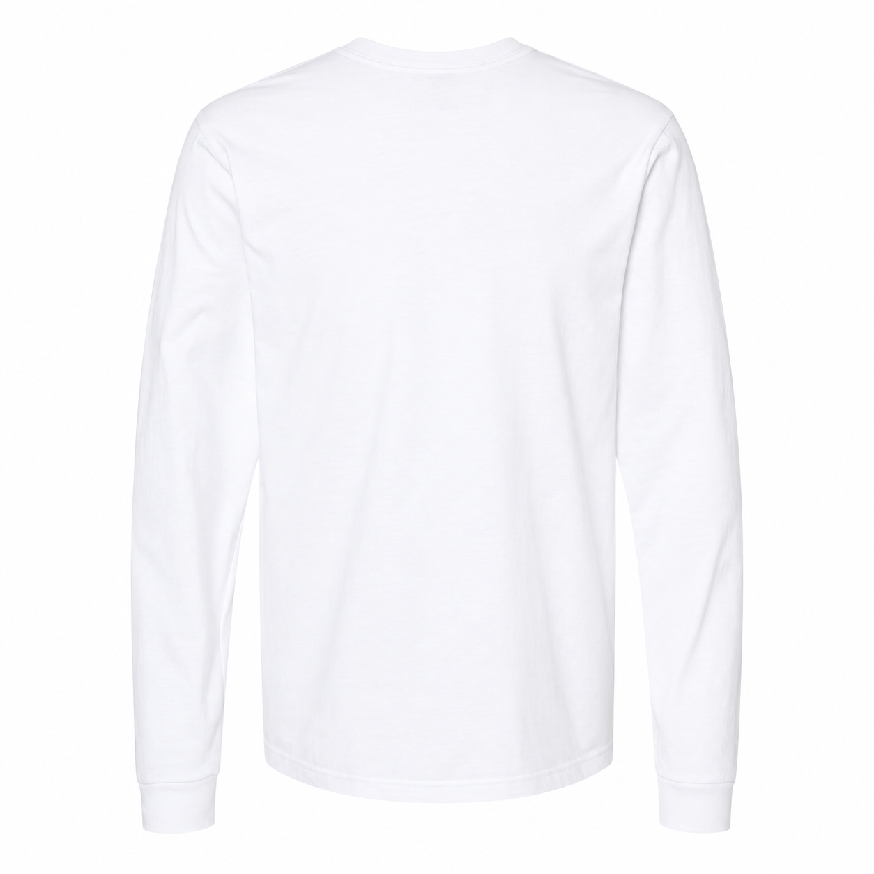 Men's Coach Cotton Long Sleeve T-Shirt - white 5 back