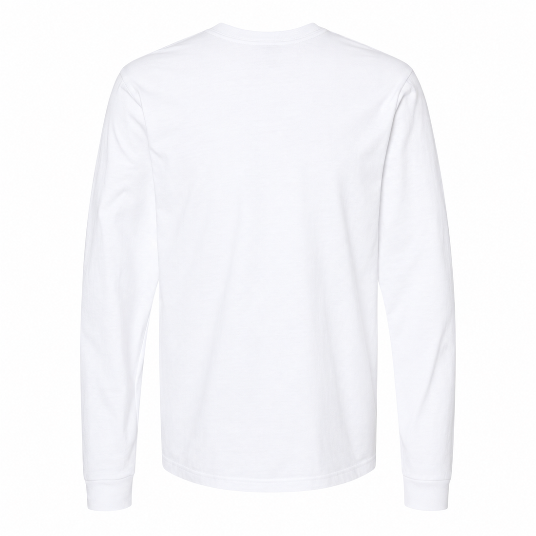 Men's Coach Cotton Long Sleeve T-Shirt - white 5 back