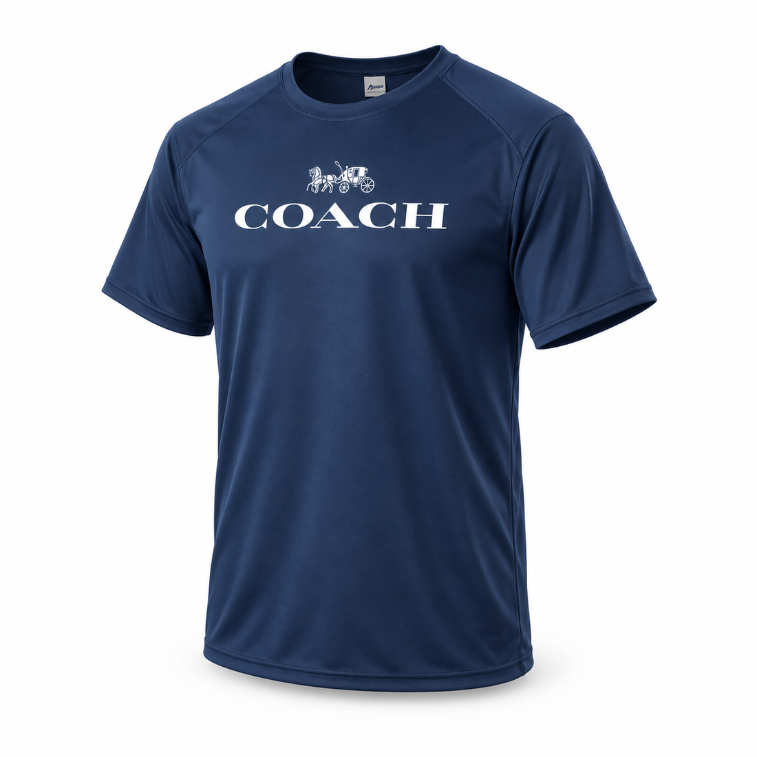 Men's Coach Performance T-Shirt - Navy - Image 4