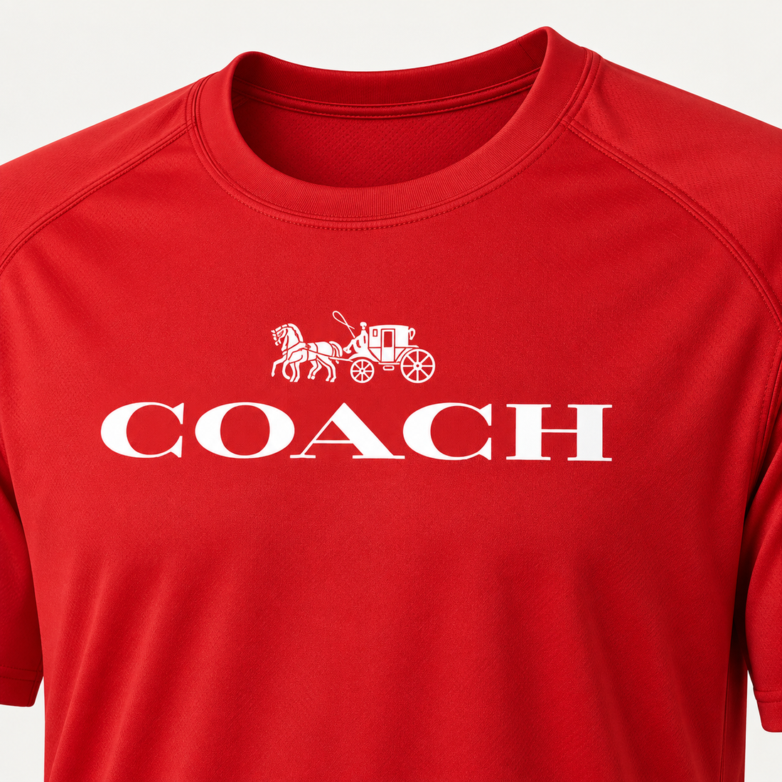 Men's Coach Performance T-Shirt - Red - Image 3