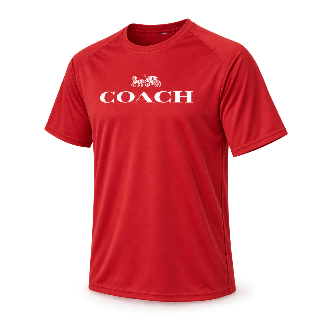 Men's Coach Performance T-Shirt - Red - Image 4