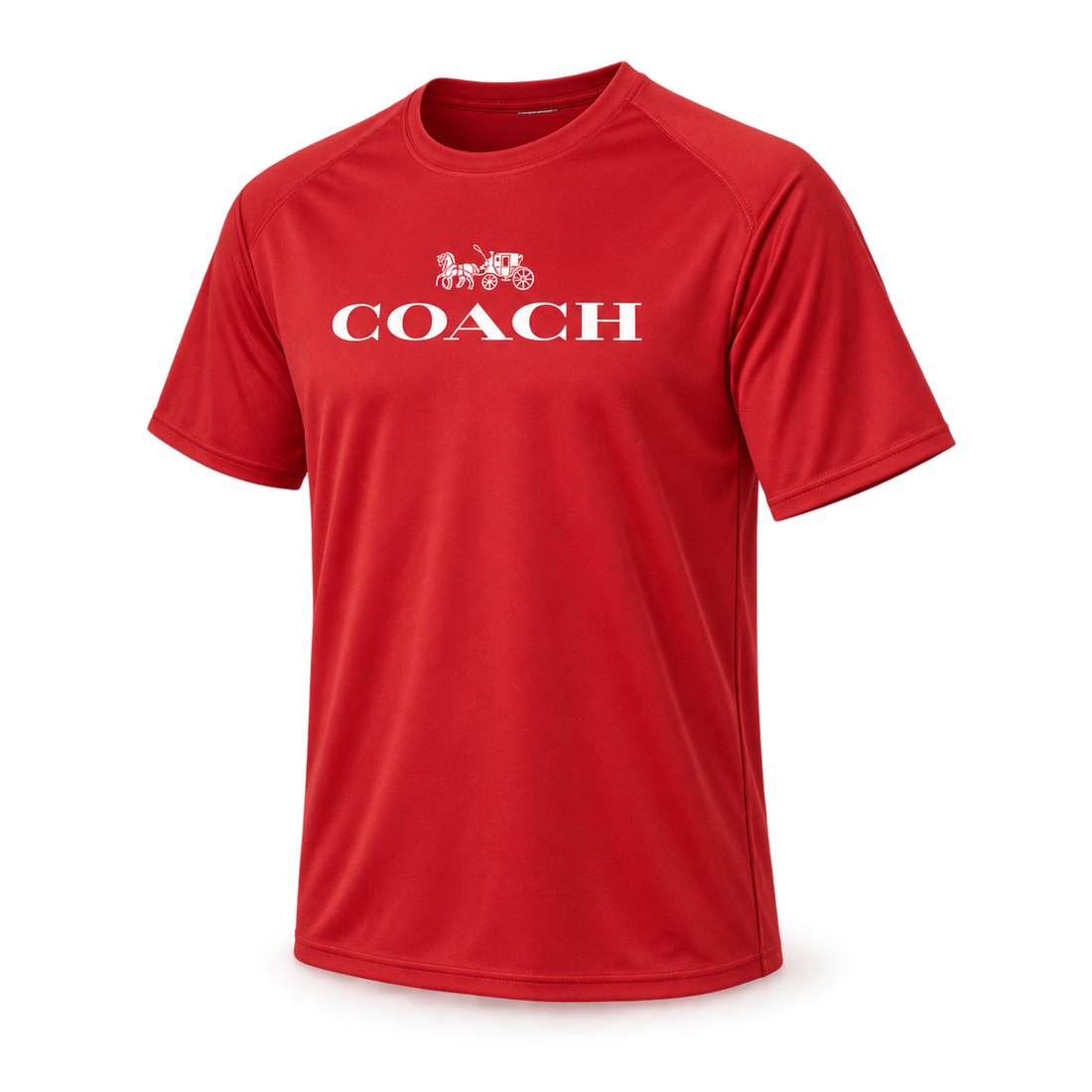 Men's Coach Performance T-Shirt - Red - Image 4