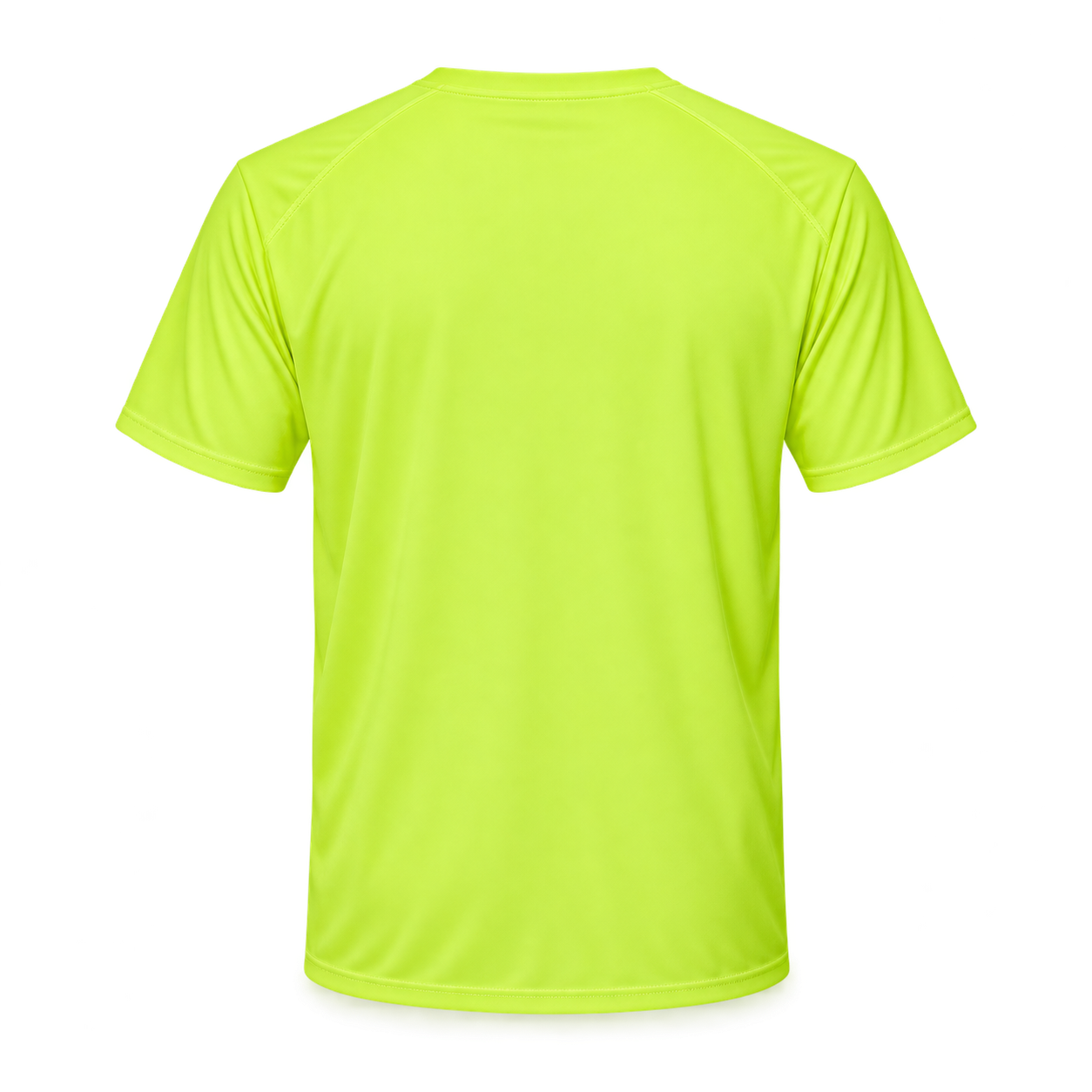 Men's Coach Performance T-Shirt - Safety Green - Image 5