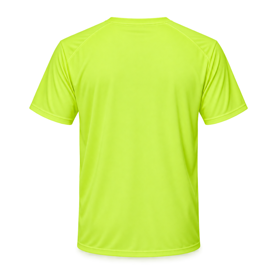 Men's Coach Performance T-Shirt - Safety Green - Image 5