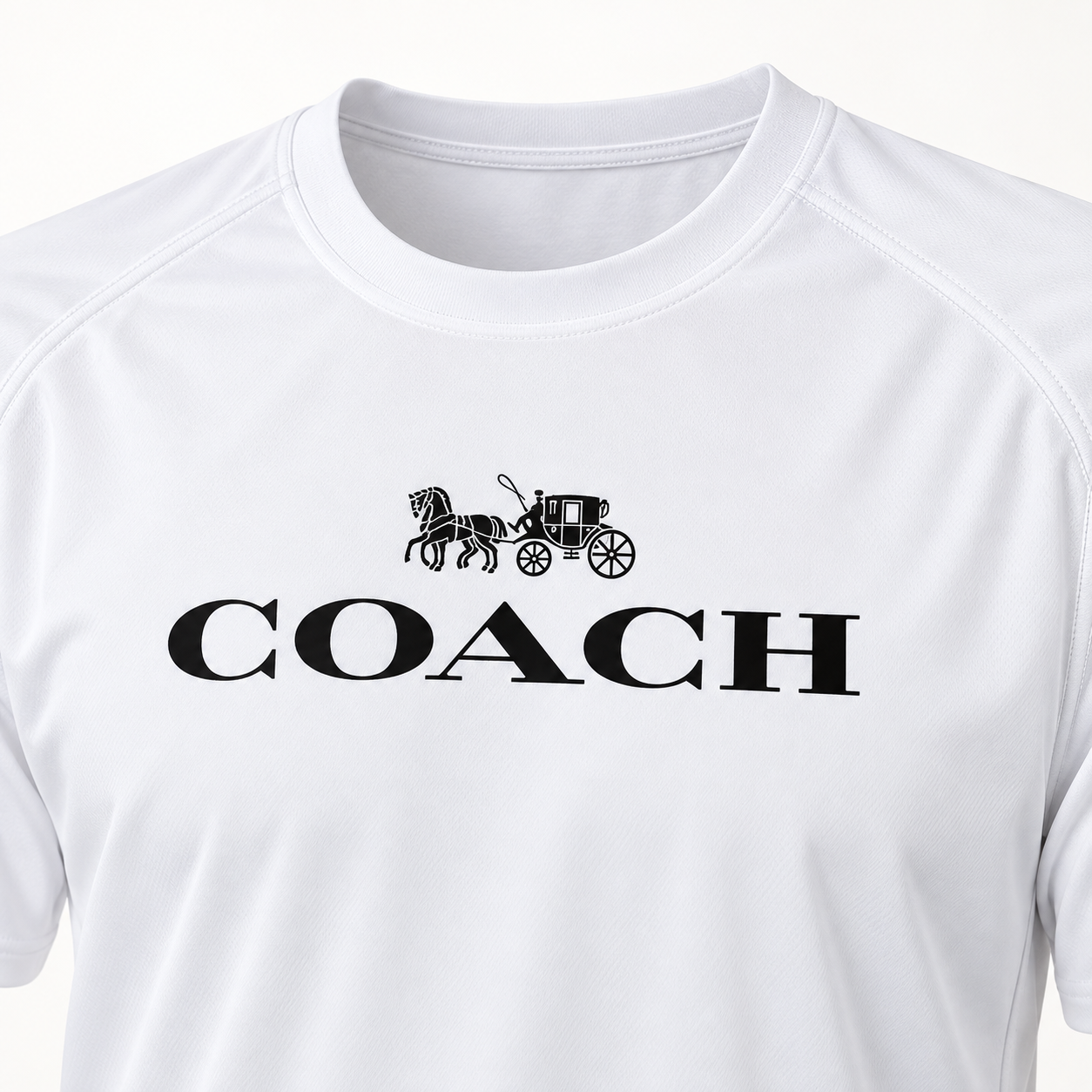 Men's Coach Performance T-Shirt - White - Image 3