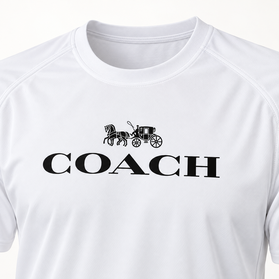 Men's Coach Performance T-Shirt - White - Image 3