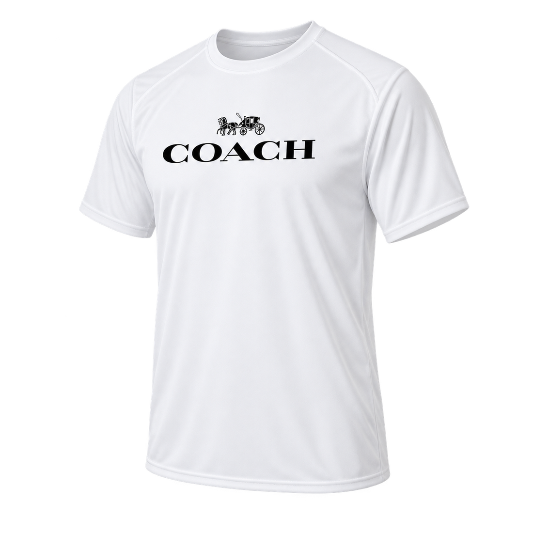 Men's Coach Performance T-Shirt - White - Image 4