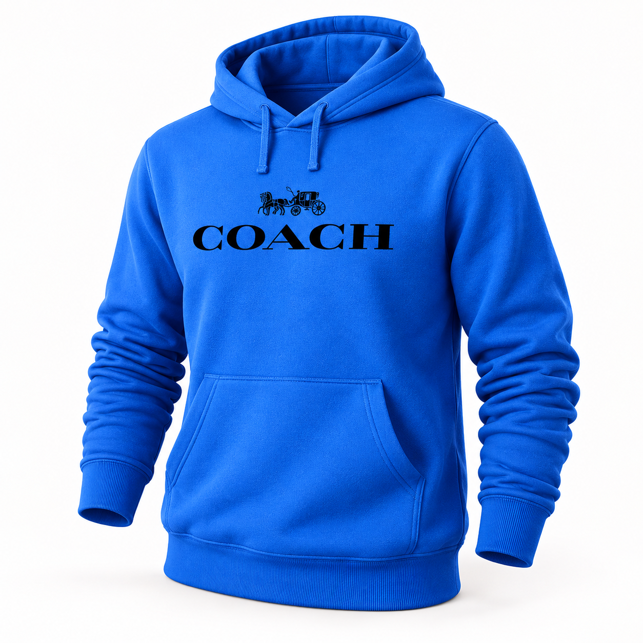 Men's Coach Pullover Hoodie in Azure – hero
