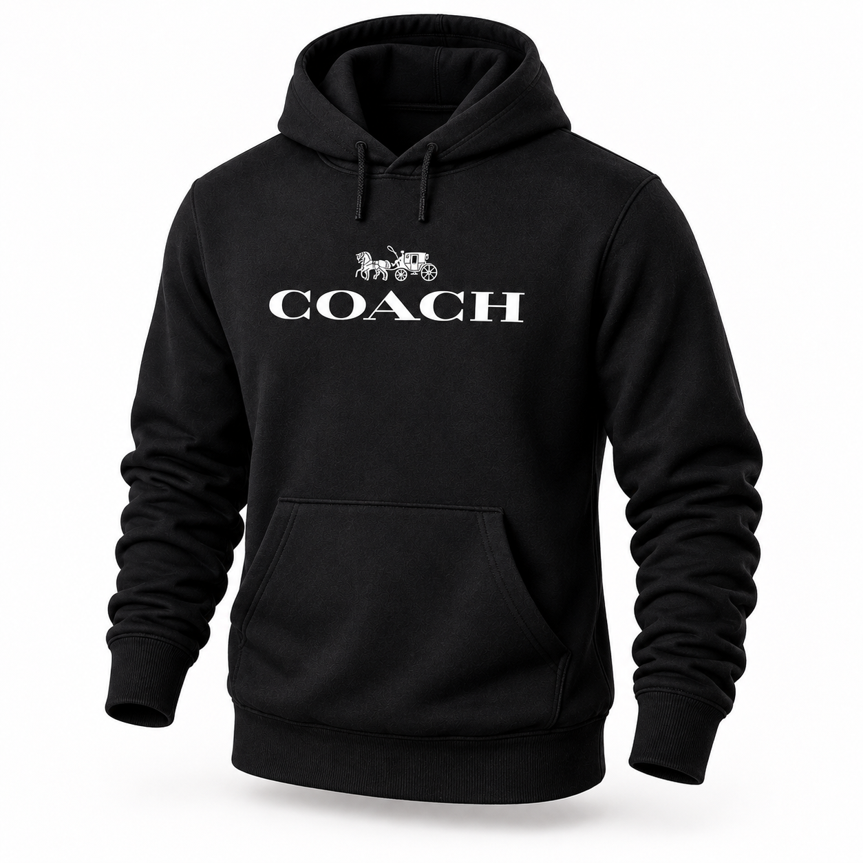 Men's Coach Pullover Hoodie in Black – hero