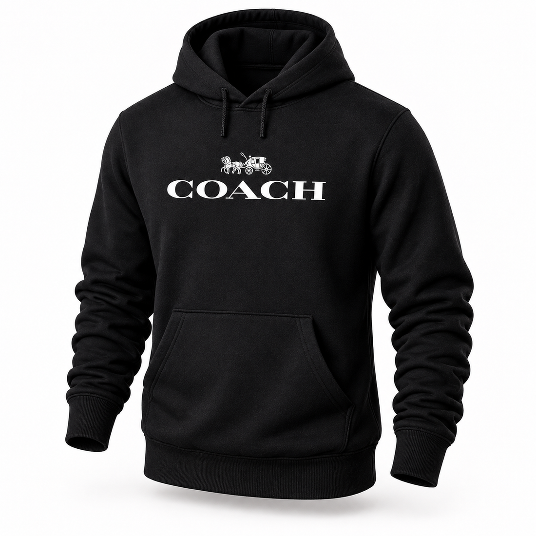 Men's Coach Pullover Hoodie in Black – hero
