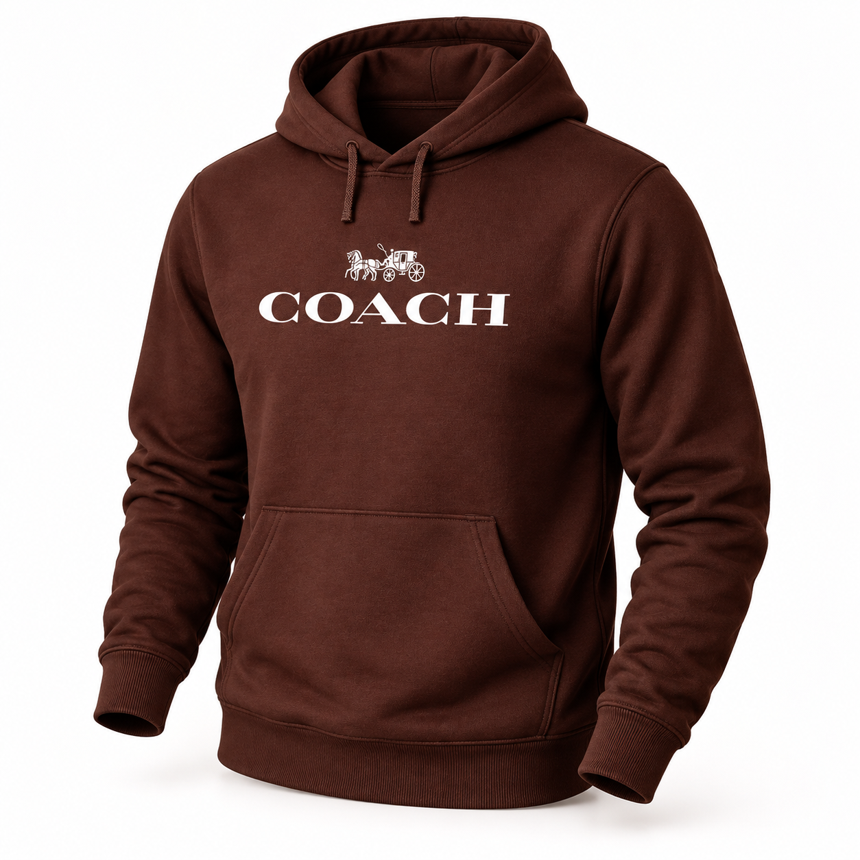 Men's Coach Pullover Hoodie in Brown – hero