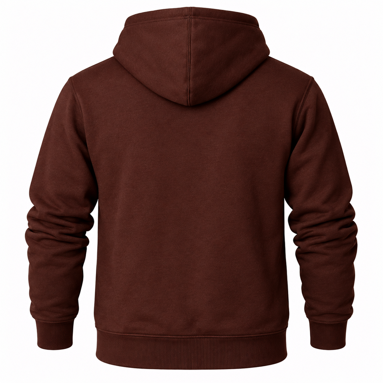 Men's Coach Pullover Hoodie in Brown – back view