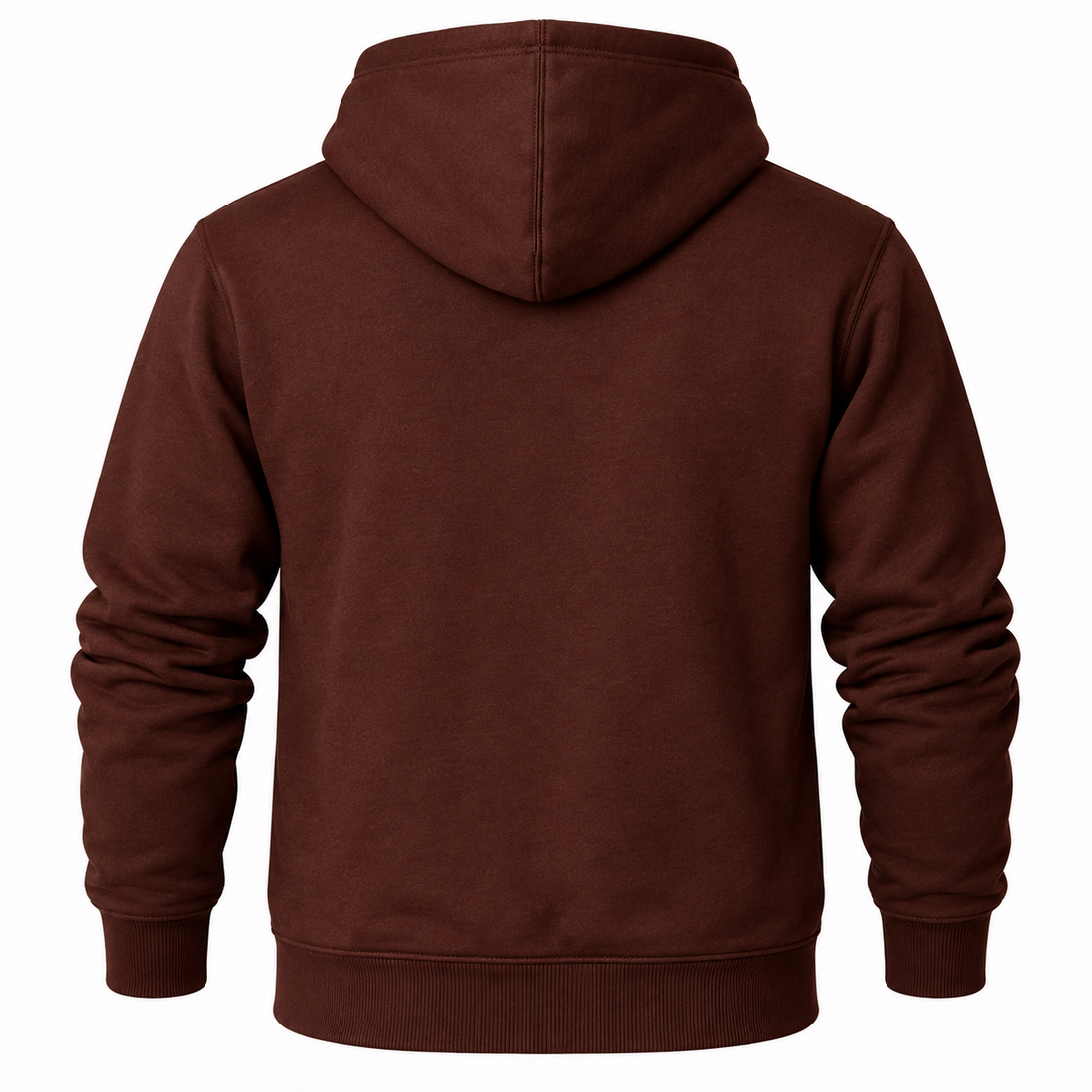 Men's Coach Pullover Hoodie in Brown – back view