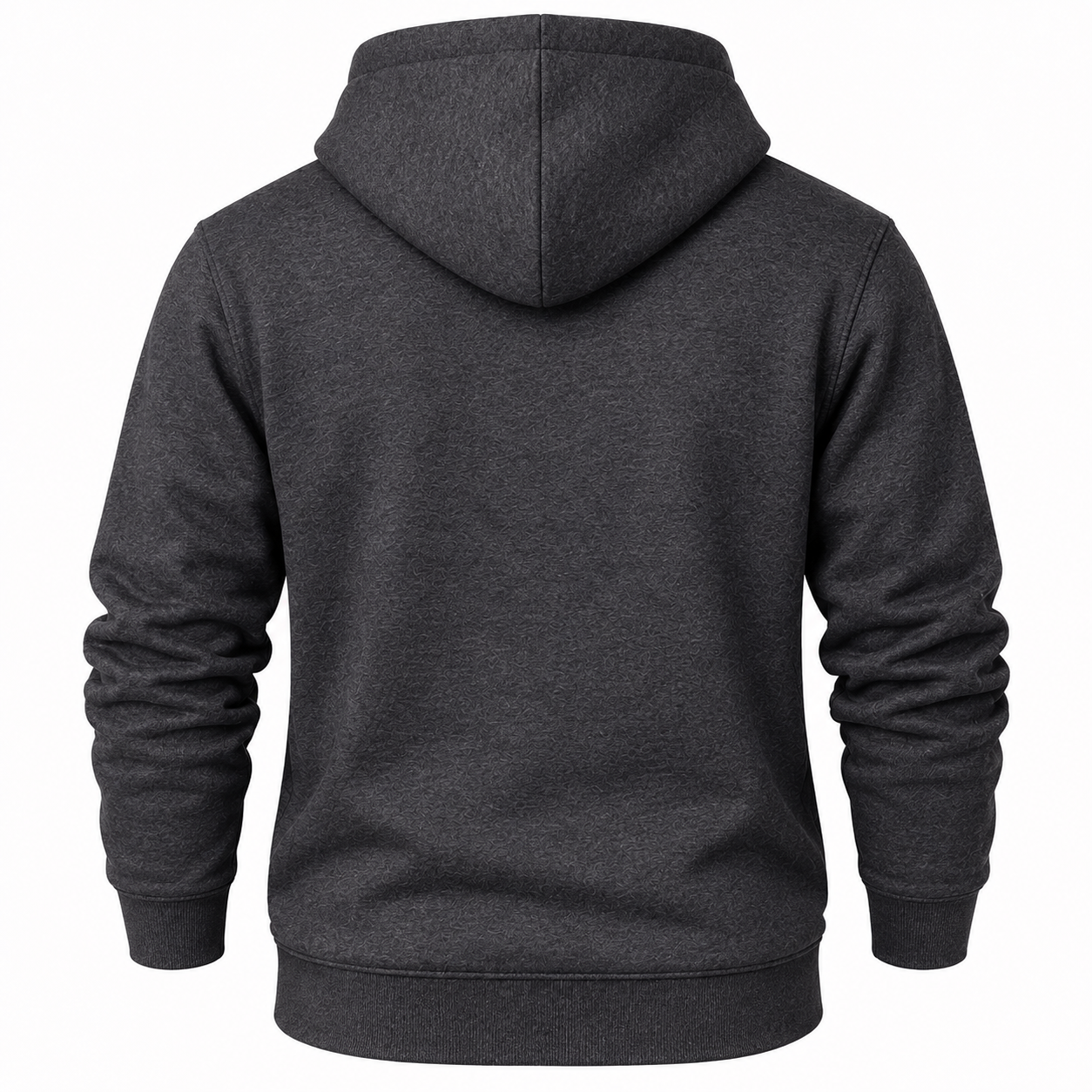 Men's Coach Pullover Hoodie in Dark Heather – back view