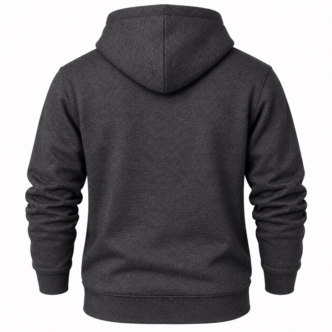 Men's Coach Pullover Hoodie in Dark Heather – back view