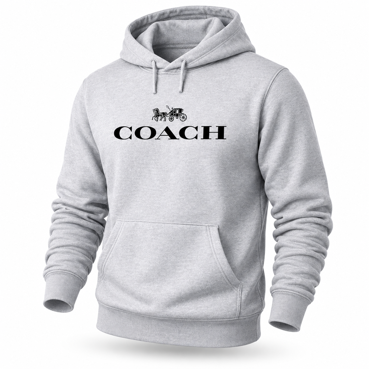 Men's Coach Pullover Hoodie in Grey – hero