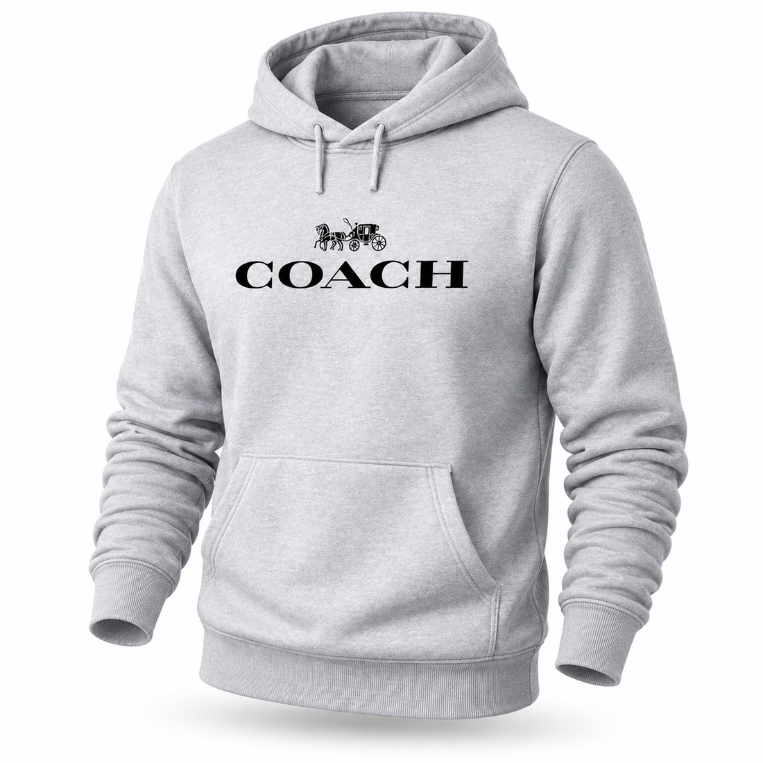 Men's Coach Pullover Hoodie in Grey – hero