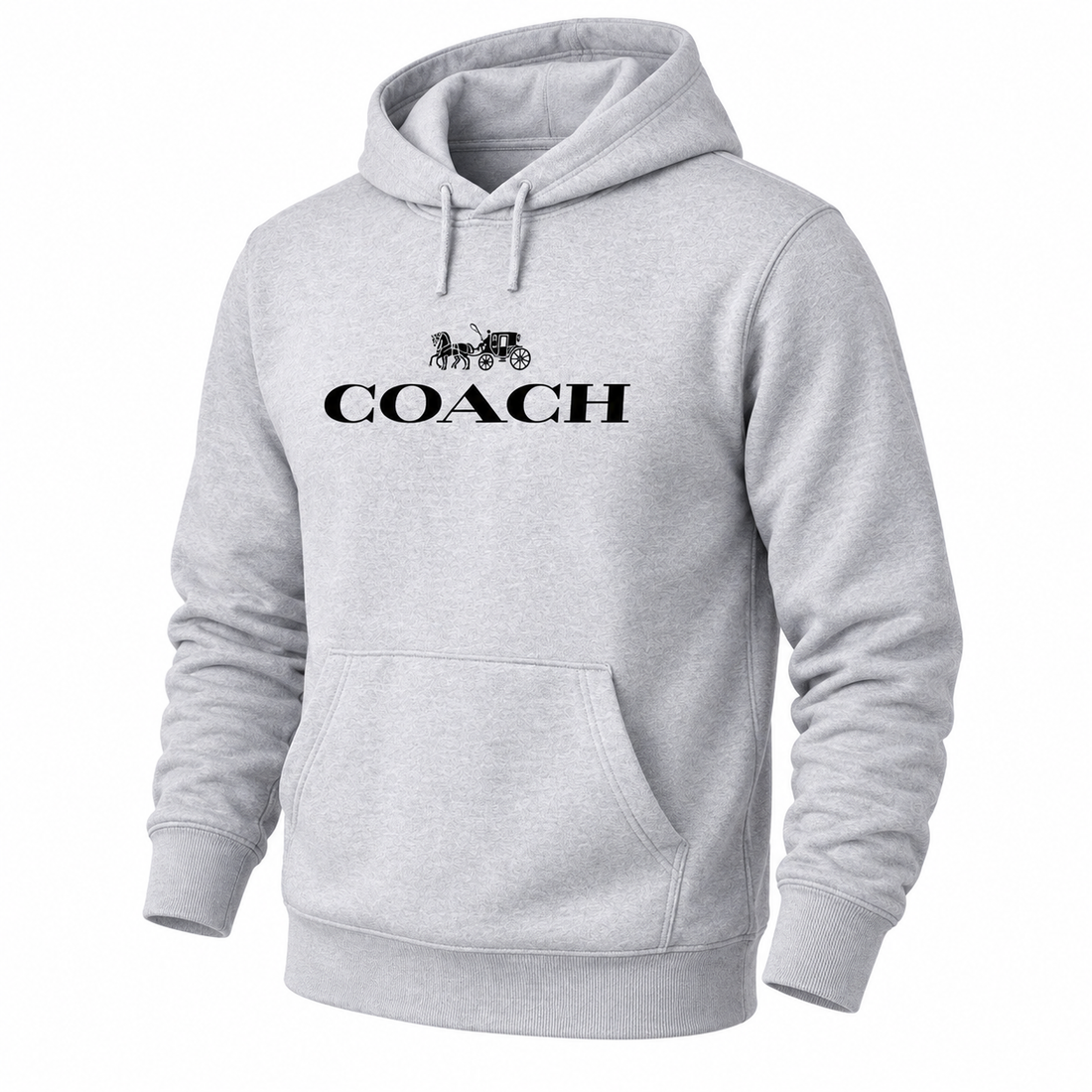 Men's Coach Pullover Hoodie in Grey – alternate angle