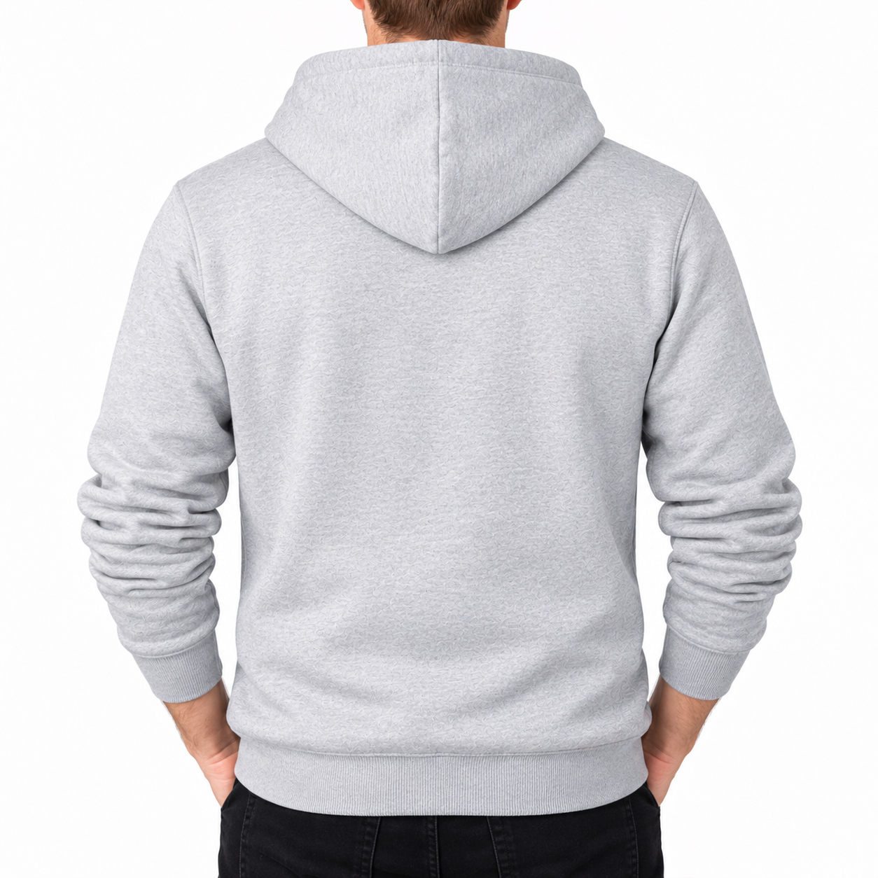 Men's Coach Pullover Hoodie in Grey – back view