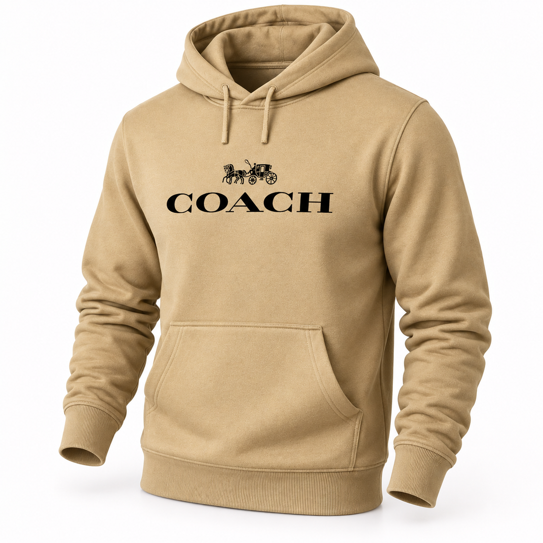 Men's Coach Pullover Hoodie in Khaki – hero