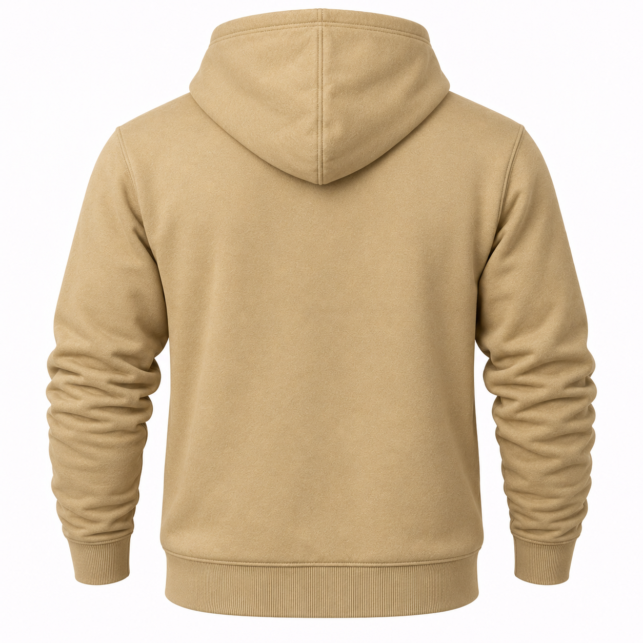 Men's Coach Pullover Hoodie in Khaki – back view
