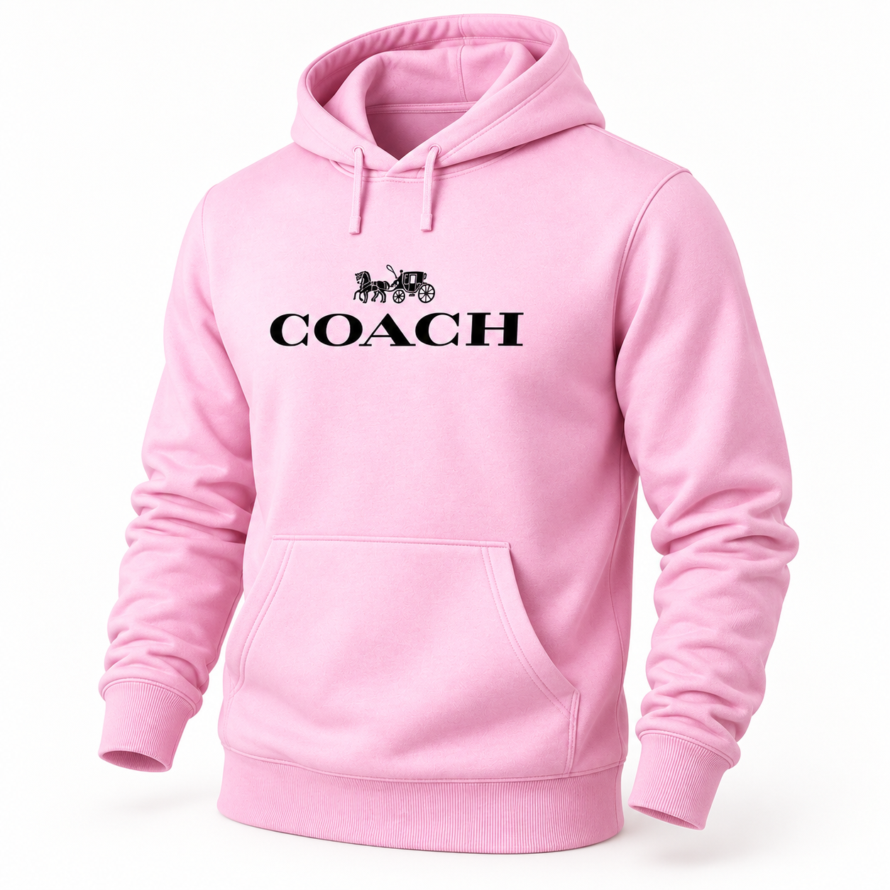 Men's Coach Pullover Hoodie in Light Pink – hero