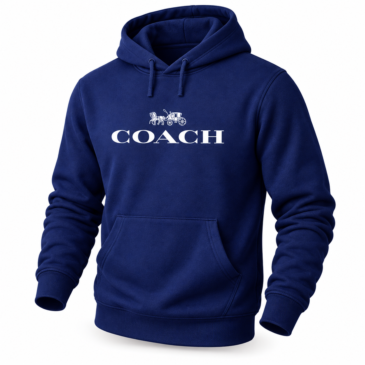 Men's Coach Pullover Hoodie in Navy – hero