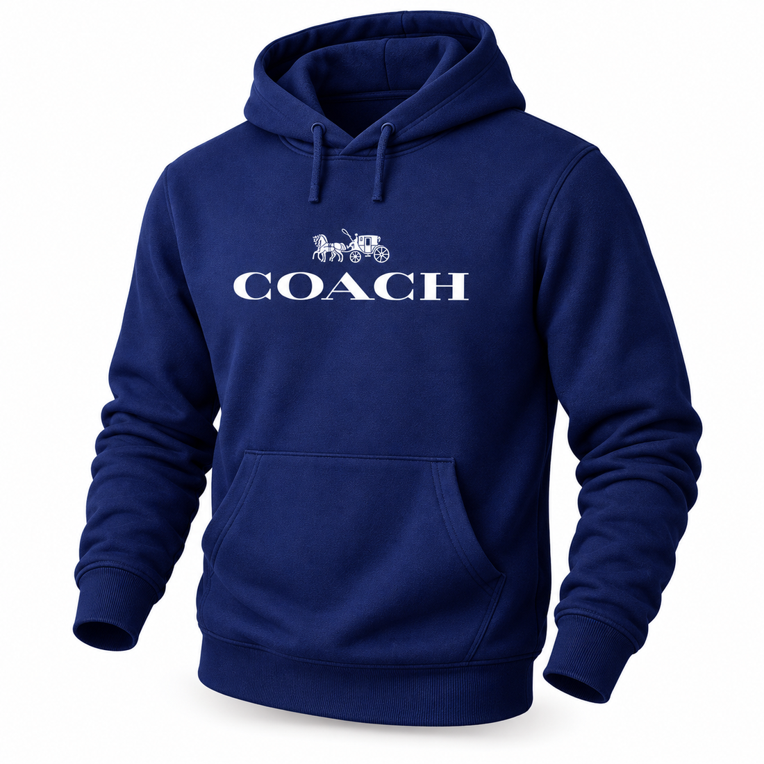 Men's Coach Pullover Hoodie in Navy – hero