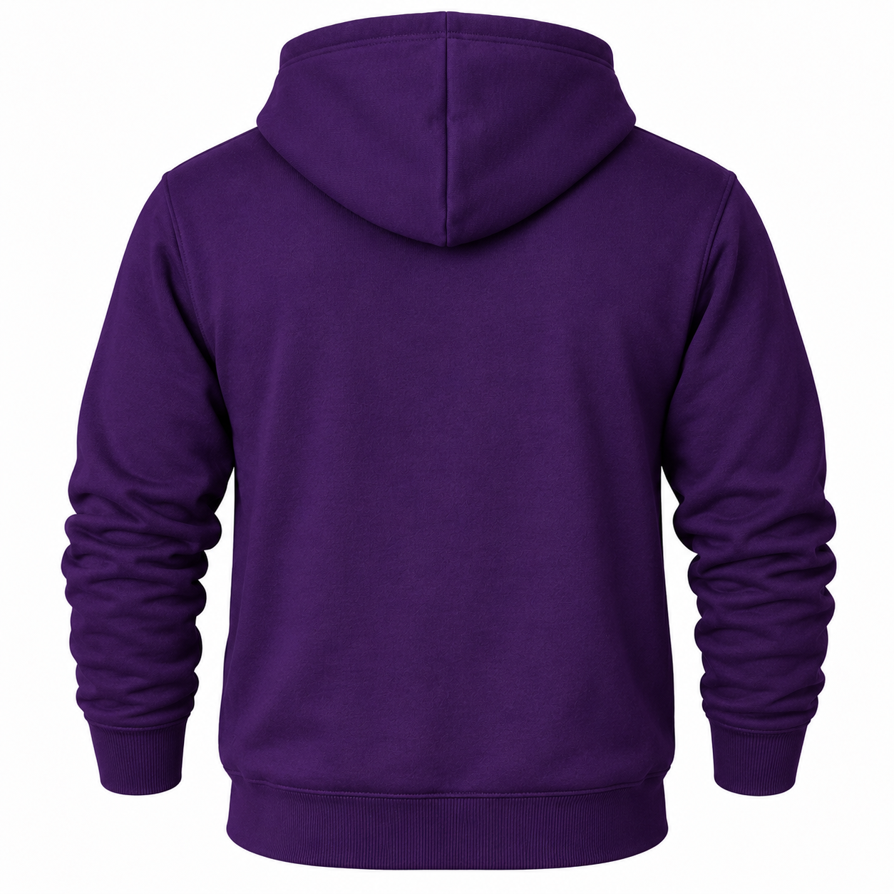 Men's Coach Pullover Hoodie in Purple – back view