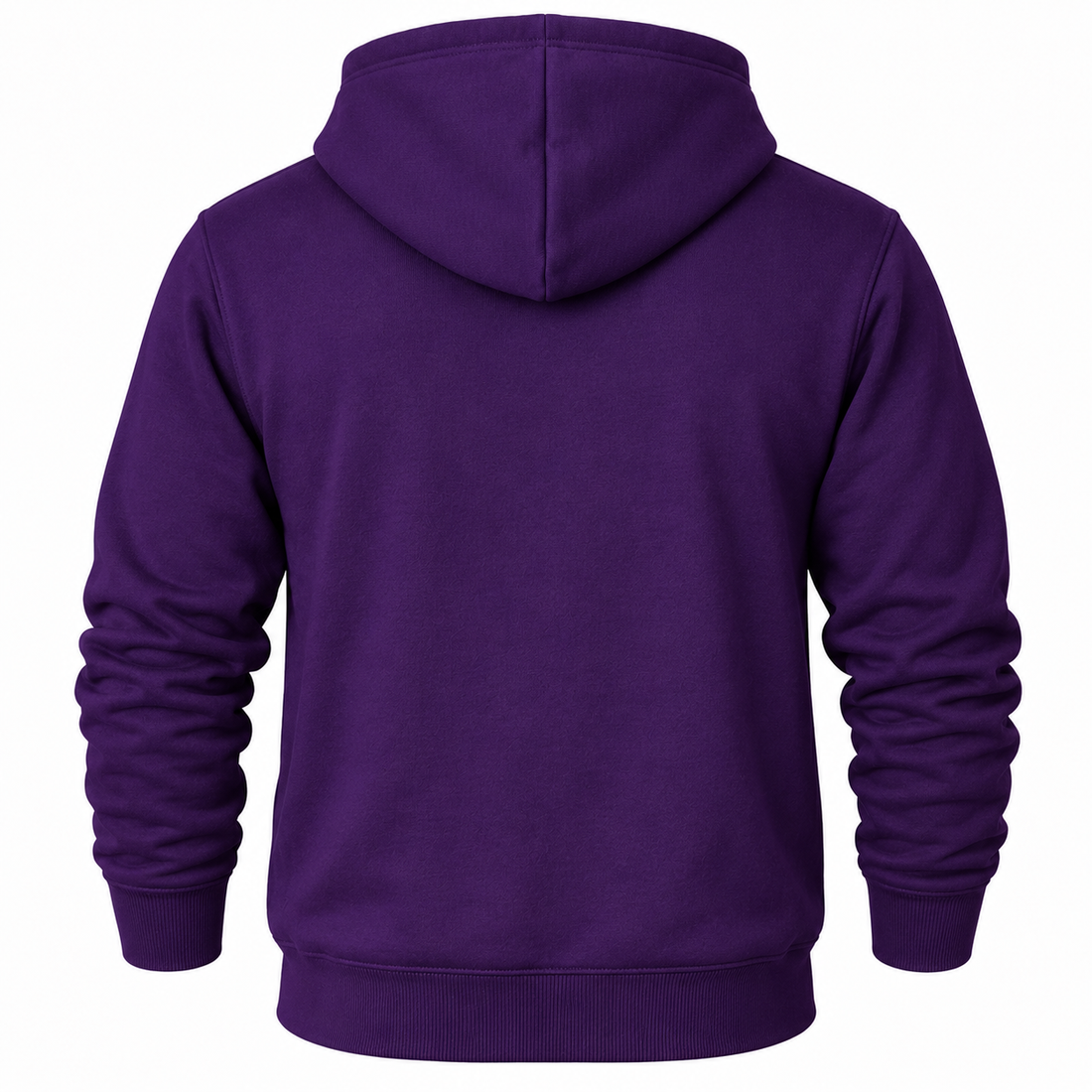 Men's Coach Pullover Hoodie in Purple – back view