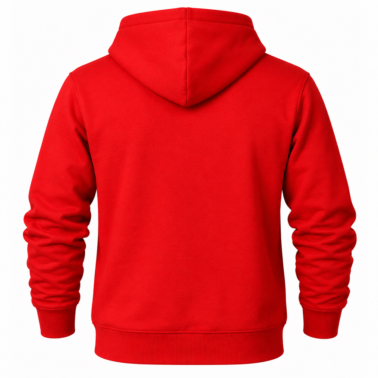 Men's Coach Pullover Hoodie in Red – back view