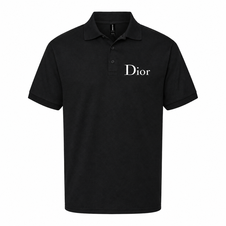Men's Dior Dry Blend Polo | Color: Black | Image 1